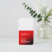 赤白色トレンディーコンサルタント 名刺 (スタンド正面)