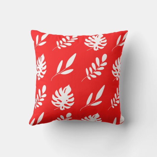 赤白葉 クッション (裏面)