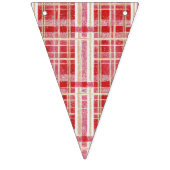 赤白金ゴールドクリスマスパターンID1009 バンティングフラッグ (第1の旗)