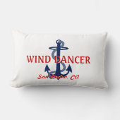 赤白青いかりボート名 ランバークッション (正面)