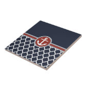 赤白青いかりモロッコラティス タイル (側面)