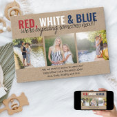 赤白青が新しい3枚の写真を期待 案内状