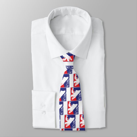 赤白青そりzazzle ネクタイ (タイ)