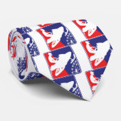 赤白青そりzazzle ネクタイ (ロール)