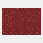 赤白青と金ゴールド ラッピングペーパーシート (正面3)