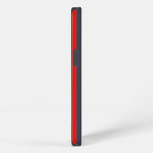 赤白青のストライプ オーダーネーム iPhoneケース (右側面)