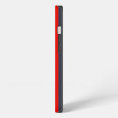 赤白青のストライプ オーダーネーム iPhoneケース (左側面)