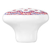 赤白青のハンカチプリント セラミックノブ (側面)