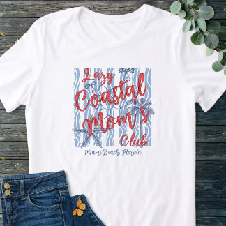 赤白青のビーチライフ リゾートママ倶楽部 トライブレンドTシャツ