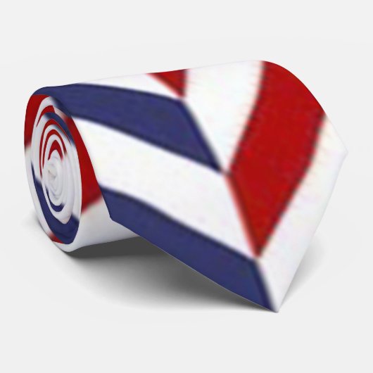 赤白青のメンズネクタイ ネクタイ (ロール)
