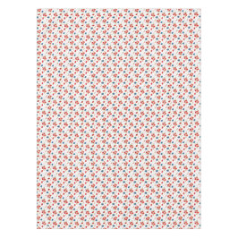 赤白青の愛国ポピー花柄 テーブルクロス