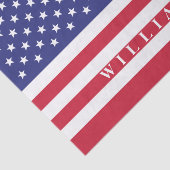 赤白青の愛国心のあるアメリカ国旗 薄葉紙 (詳細)