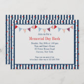 赤白青の招待に歓呼を 招待状 (正面/裏面)