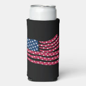 赤白青の旗デザイン  スリム缶クーラー (Seltzer正面)