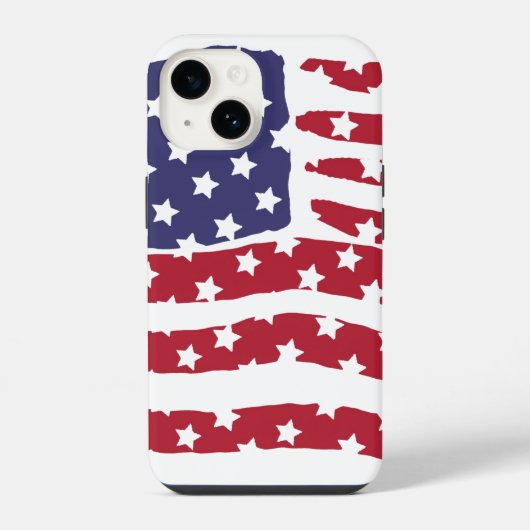 赤白青の旗デザイン Case-Mate iPhoneケース iPhone 14ケース (裏面)