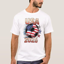 赤白青の星付きUSAサッカー 2026