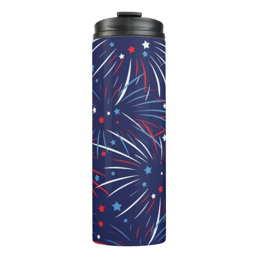 赤白青の花火の星 タンブラー (正面)