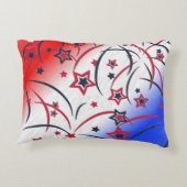 赤白青の花火 アクセントクッション (裏面)