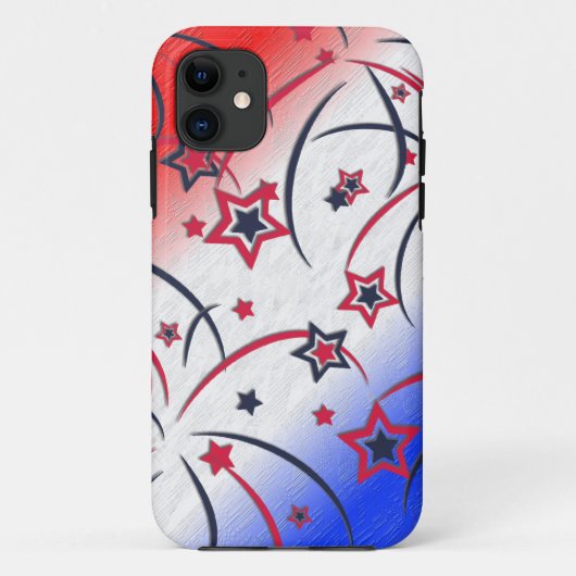 赤白青の花火 Case-Mate iPhoneケース (裏面)