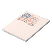 赤白青の花 ノートパッド (回転)