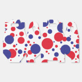 赤白青の輝くトランプ巨大パーティー フェイバーボックス (見開き)