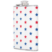 赤白青はアメリカの愛国的なパターンを主演する フラスク (左)