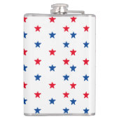 赤白青はアメリカの愛国的なパターンを主演する フラスク (裏面)