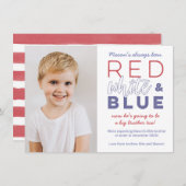 赤白青は兄弟妊娠に昇進する 案内状 (正面/裏面)