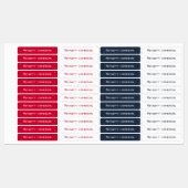 赤白青アイロン ラベル (シート)