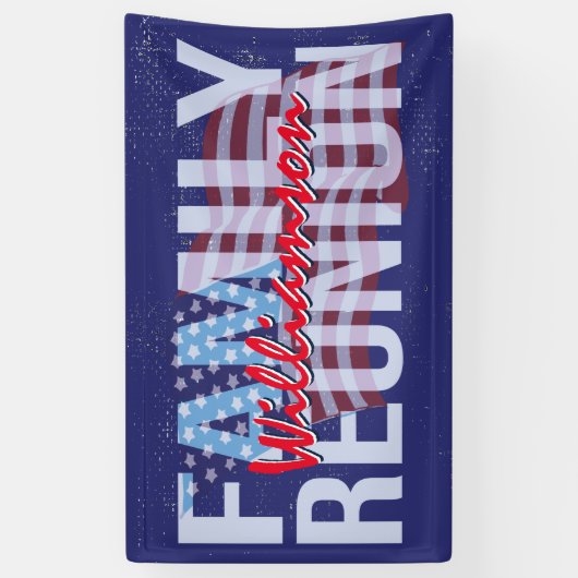 赤白青アメリカンファミリー懇親会 横断幕 (縦)