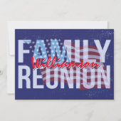 赤白青アメリカンフラグファミリー懇親会 招待状 (正面)