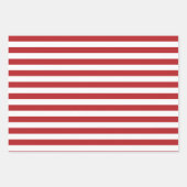 赤白青アメリカ合衆国4th 7月の独立 ラッピングペーパーシート (正面3)