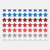 赤白青アメリカ合衆国4th 7月の独立 ラッピングペーパーシート (正面2)