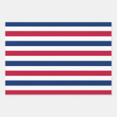 赤白青アメリカ第4回7月スターストライプズ ラッピングペーパーシート (正面3)