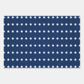 赤白青アメリカ第4回7月スターストライプズ ラッピングペーパーシート (正面2)