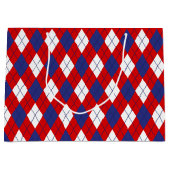 赤白青アーガイル1-抱き枕L ラージペーパーバッグ (正面)