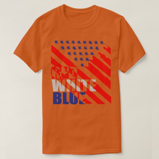 赤白青オン Tシャツ (デザイン正面)