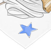 赤白青カップケーキ国旗の愛国心 ショートテーブルランナー (コーナー)