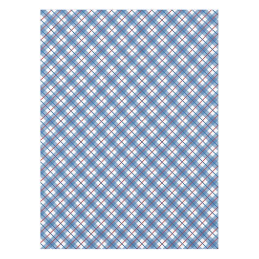 赤白青クラシック第4日7月プレイドテーブルクロス テーブルクロス (正面)