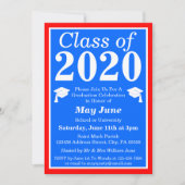 赤白青クラス2024卒業写真 招待状 (正面)