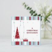 赤白青クリスマスの招待状 招待状 (スタンド正面)