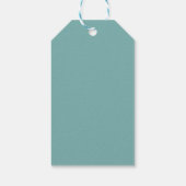 赤白青クリスマスストッキングハッピーホリデー ギフトタグ (裏面)