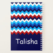 赤白青クールシボロンモノグラムスモールプランナー プランナー手帳 (裏面)