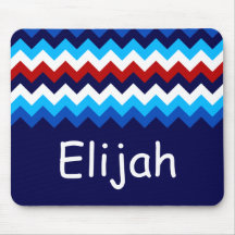 赤白青クールシボロンモノグラムマウスパッド