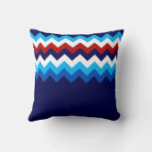 赤白青クールシボロンモノグラム装飾用クッション クッション (裏面)