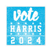 赤白青グリッターアメリカのキャンペーンテンプレート セルフインキングスタンプ (デザイン)