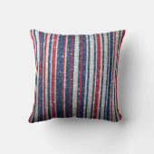 赤白青グリッターストライプトレンディースパークルグラム クッション (裏面)