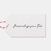 赤白青グリッター愛国米国アメリカ国旗 ギフトタグ (裏面横)