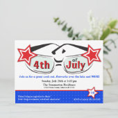 赤白青サングラス招待状 招待状 (スタンド正面)