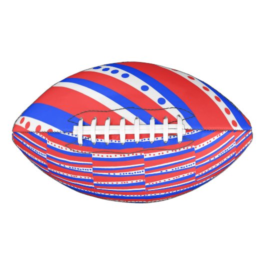 赤白青サークルストライプサッカー アメリカンフットボール (正面)